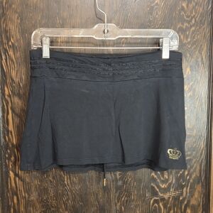 Vntg Y2k Adidas "Respect M.E." collection by Missy Elliott Black Mini Skort